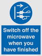 MV10451: Switch off the microwave when you have finished