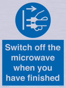 MV10451: Switch off the microwave when you have finished