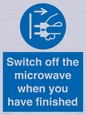 MV10451: Switch off the microwave when you have finished