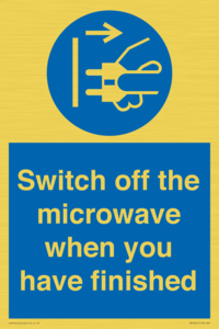 MV10451: Switch off the microwave when you have finished