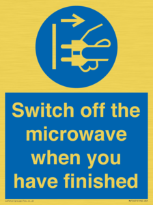 MV10451: Switch off the microwave when you have finished