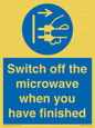 MV10451: Switch off the microwave when you have finished