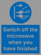 MV10451: Switch off the microwave when you have finished