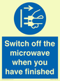 MV10451: Switch off the microwave when you have finished