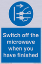 MV10451: Switch off the microwave when you have finished