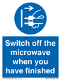MV10451: Switch off the microwave when you have finished