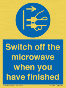 MV10451: Switch off the microwave when you have finished