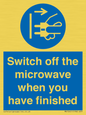 MV10451: Switch off the microwave when you have finished