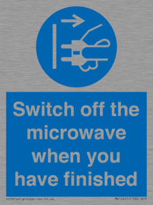 MV10451: Switch off the microwave when you have finished