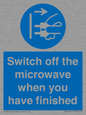 MV10451: Switch off the microwave when you have finished