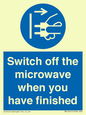 MV10451: Switch off the microwave when you have finished