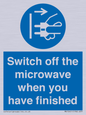 MV10451: Switch off the microwave when you have finished
