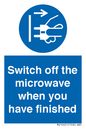 MV10451: Switch off the microwave when you have finished
