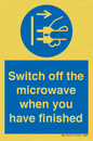 MV10451: Switch off the microwave when you have finished