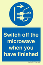 MV10451: Switch off the microwave when you have finished