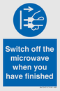 MV10451: Switch off the microwave when you have finished