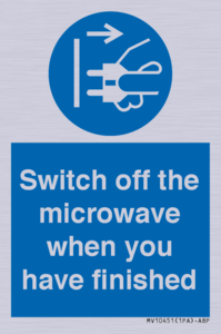 MV10451: Switch off the microwave when you have finished