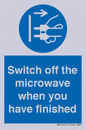 MV10451: Switch off the microwave when you have finished