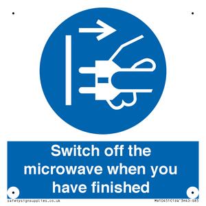 MV10451: Switch off the microwave when you have finished