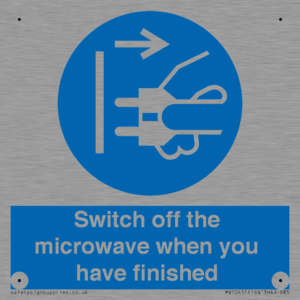 MV10451: Switch off the microwave when you have finished