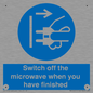 MV10451: Switch off the microwave when you have finished