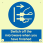 MV10451: Switch off the microwave when you have finished