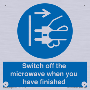 MV10451: Switch off the microwave when you have finished