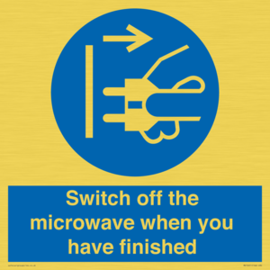 MV10451: Switch off the microwave when you have finished