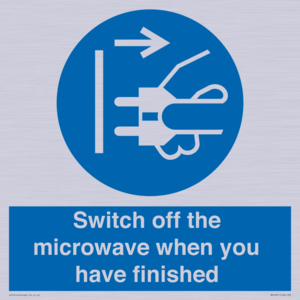 MV10451: Switch off the microwave when you have finished