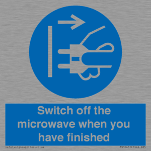 MV10451: Switch off the microwave when you have finished