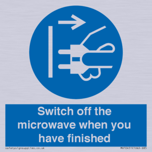MV10451: Switch off the microwave when you have finished