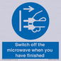 MV10451: Switch off the microwave when you have finished