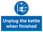 MV10453: Unplug the kettle when finished