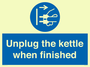 MV10453: Unplug the kettle when finished