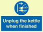 MV10453: Unplug the kettle when finished