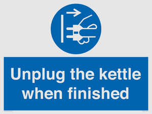 MV10453: Unplug the kettle when finished