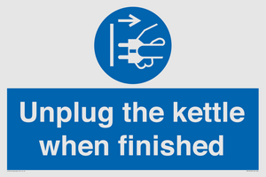 MV10453: Unplug the kettle when finished