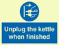 MV10453: Unplug the kettle when finished