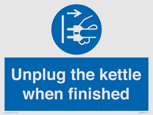 MV10453: Unplug the kettle when finished