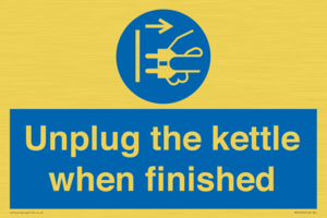 MV10453: Unplug the kettle when finished