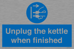 MV10453: Unplug the kettle when finished