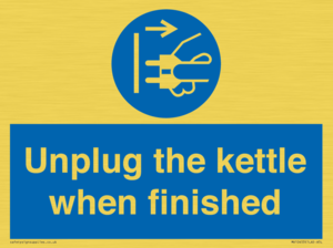 MV10453: Unplug the kettle when finished