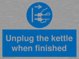 MV10453: Unplug the kettle when finished