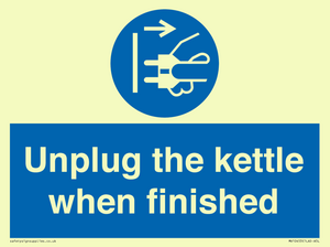 MV10453: Unplug the kettle when finished