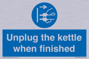 MV10453: Unplug the kettle when finished