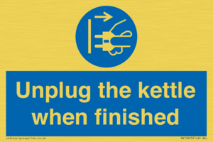 MV10453: Unplug the kettle when finished