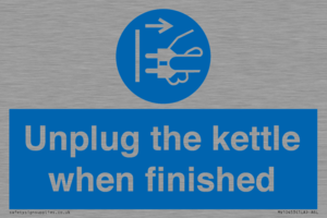 MV10453: Unplug the kettle when finished