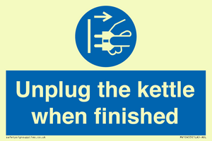 MV10453: Unplug the kettle when finished