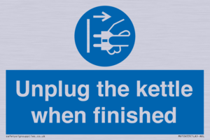 MV10453: Unplug the kettle when finished