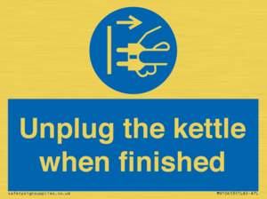 MV10453: Unplug the kettle when finished